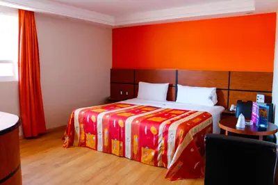 Cama o camas de una habitación en Plaza Fontesanta