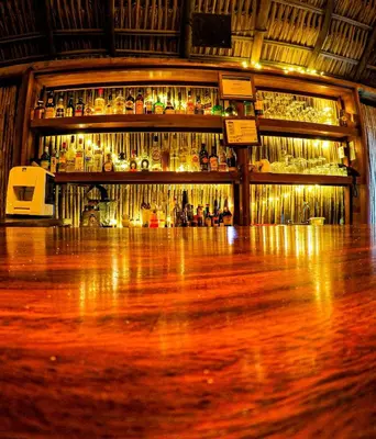 El salón o zona de bar de Casa Lu Hotel Boutique