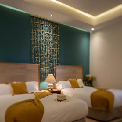 Cama o camas de una habitación en Casa Tuna