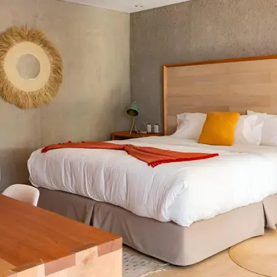 Cama o camas de una habitación en Casa Tuna