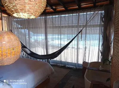 Cama o camas de una habitación en Hotel Bendita Luna Salchi