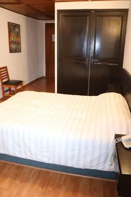 Cama o camas de una habitación en Hotel Central Teziutlan
