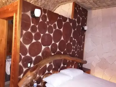 Cama o camas de una habitación en Cabañas la finca 2