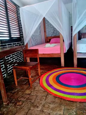 Cama o camas de una habitación en Casa Gundi y Tomas