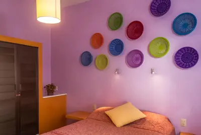 Cama o camas de una habitación en Casa de Don Pablo Hostel
