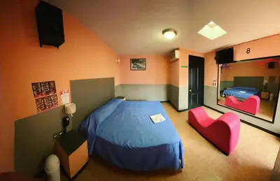 Cama o camas de una habitación en Motel Flamingos
