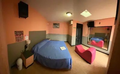 Cama o camas de una habitación en Motel Flamingos