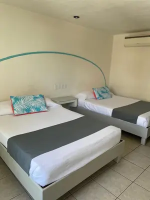 Cama o camas de una habitación en Luna Creciente