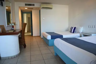 Cama o camas de una habitación en Luna Creciente