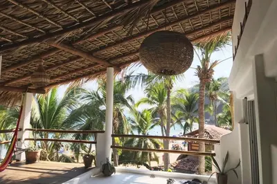 Un balcón o terraza de Casa Estrella Fugaz Rinconcito Mazunte