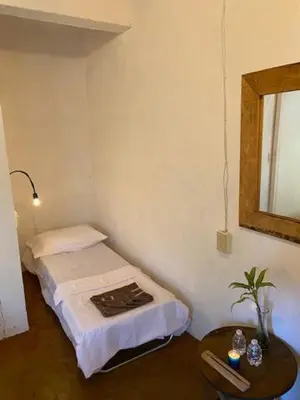 Cama o camas de una habitación en HOSTAL CASA DEL ANGEL