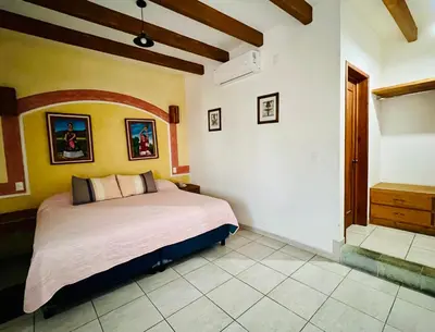 Cama o camas de una habitación en Los Arrayanes