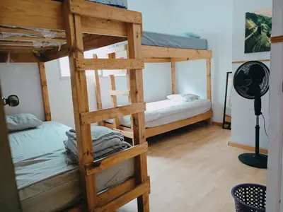 Cama o camas de una habitación en Hostal a 10 min del centro de Veracruz