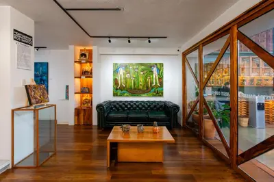 Zona de estar de Hotel Boutique Casa de Arte