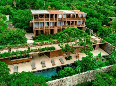 Jardín al aire libre en Casa de Agua