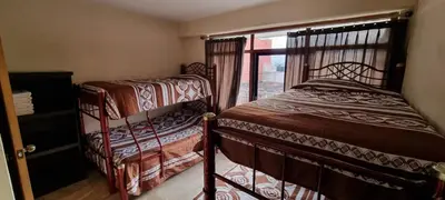 Cama o camas de una habitación en Hotel El Eden 6 personas 4