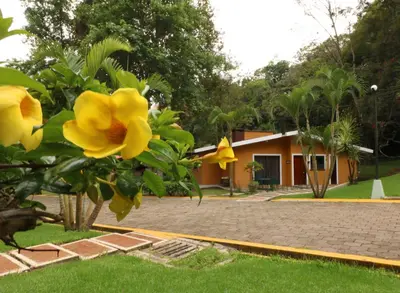 Jardín al aire libre en Mision Los Cocuyos Alta Montana