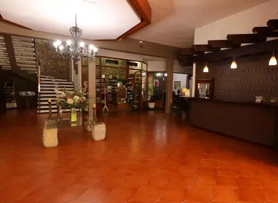 El vestíbulo o zona de recepción de Mision Los Cocuyos Alta Montana