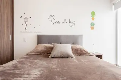Cama o camas de una habitación en San Ángel - UNAM apartment 2parking 3BR 2BA
