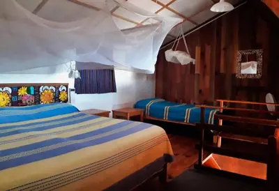 Cama o camas de una habitación en Villa Escondida