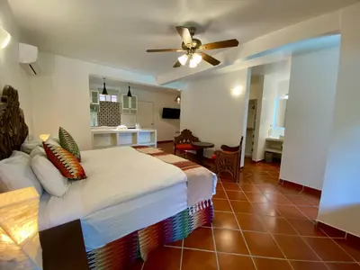 Cama o camas de una habitación en Hotel Spa Posada Tlaltenango