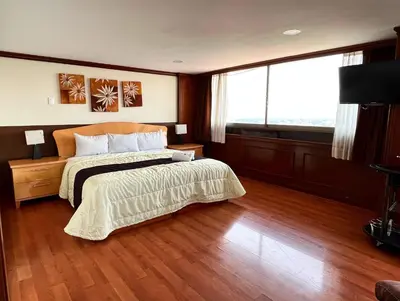 Cama o camas de una habitación en Puebla Inn Express