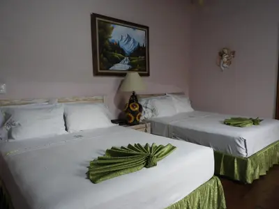 Cama o camas de una habitación en Villa Bonita Les Terrasses
