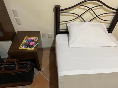 Cama o camas de una habitación en Hostal Nordés