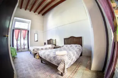 Cama o camas de una habitación en La Fuente Catedral