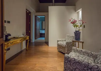 Zona de estar de Casa Barroca