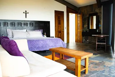 Zona de estar de San Antonio Bed & Breakfast