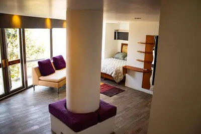 Zona de estar de San Antonio Bed & Breakfast