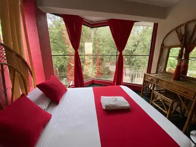 Cama o camas de una habitación en Hotel Alameda Orizaba