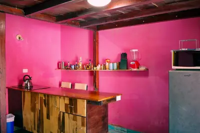 Una cocina o zona de cocina en La Esmeralda Oaxaca