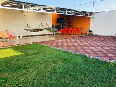 Jardín al aire libre en Casa el paraíso