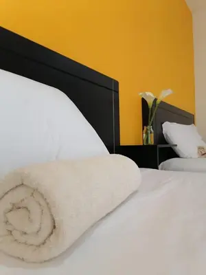 Cama o camas de una habitación en Casa Tacuba