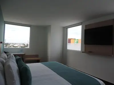 Cama o camas de una habitación en Hotel Plaza Sol Veracruz