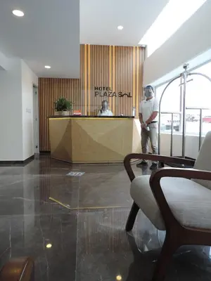 El vestíbulo o zona de recepción de Hotel Plaza Sol Veracruz