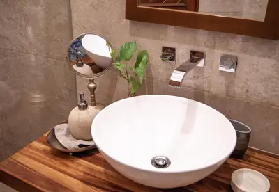 Un baño de Casa Quinta Mar, Casa de campo en el Tule, Oaxaca.