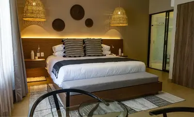 Cama o camas de una habitación en Agata Hotel Boutique & Spa