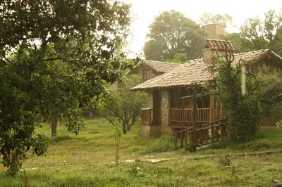 Paisaje cerca de este chalet de montaña