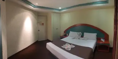 Cama o camas de una habitación en HOTEL ORION