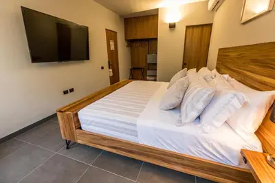Cama o camas de una habitación en Casa Olié