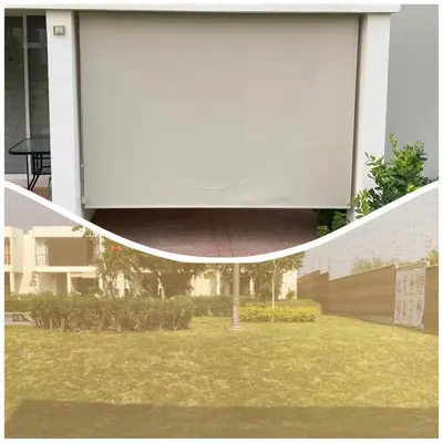 Jardín al aire libre en CASABONITA fte alberca, AirAc
