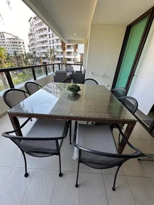 Un balcón o terraza de Departamento totalmente nuevo en la Isla Residence Acapulco
