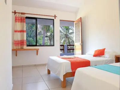 Cama o camas de una habitación en Casa Yoo Bigu Mazunte