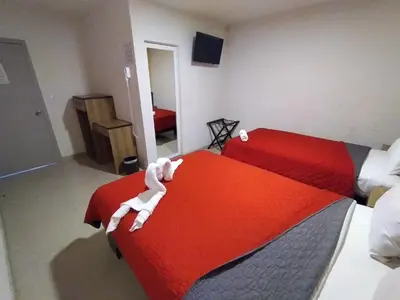 Cama o camas de una habitación en HOTEL SAN JOSE