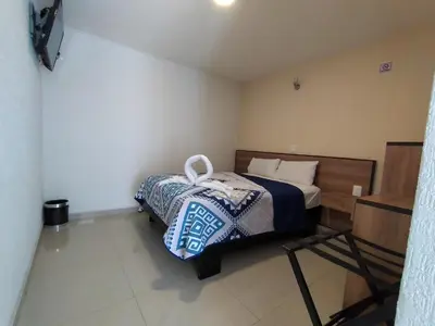 Cama o camas de una habitación en HOTEL SAN JOSE