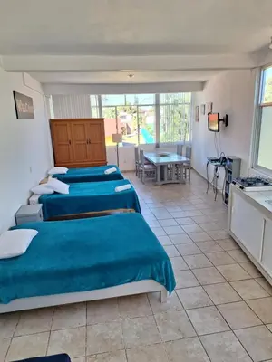 Cama o camas de una habitación en Xochimilco Hermoso Departamento Loft junto a Trajineras