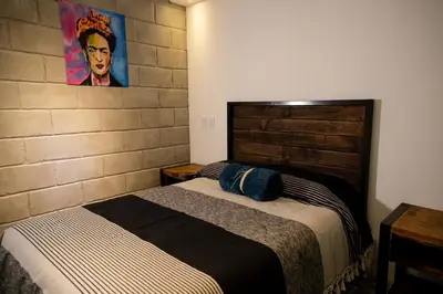 Cama o camas de una habitación en Casa Iztac